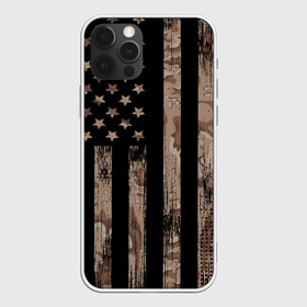 Чехол для iPhone 12 Pro с принтом American Flag Camo в Екатеринбурге, силикон | область печати: задняя сторона чехла, без боковых панелей | Тематика изображения на принте: eagle | states | united | usa | армейские | армия | камуфляж | орел | служба | снайпер | соединенных | солдат | сша | форма | штатов