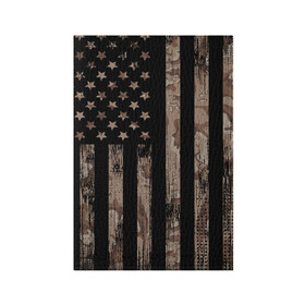 Обложка для паспорта матовая кожа с принтом American Flag Camo в Екатеринбурге, натуральная матовая кожа | размер 19,3 х 13,7 см; прозрачные пластиковые крепления | eagle | states | united | usa | армейские | армия | камуфляж | орел | служба | снайпер | соединенных | солдат | сша | форма | штатов