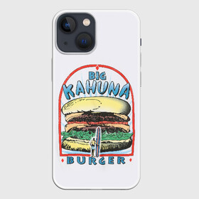 Чехол для iPhone 13 mini с принтом Big Kahuna Burger в Екатеринбурге,  |  | big kahuna | burger | kahuna | pulp fiction | голливуд | кино | криминальное чтиво
