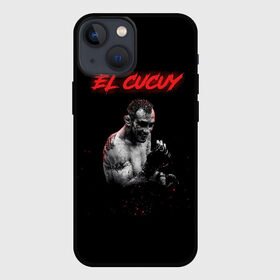 Чехол для iPhone 13 mini с принтом EL CUCUY в Екатеринбурге,  |  | Тематика изображения на принте: cucuy | el cucuy | mma | tony ferguson | ufc | бабайка | бугимен | конор | мма | орел | тони | тони фергюсон | хабиб | эль кукуй | юфс