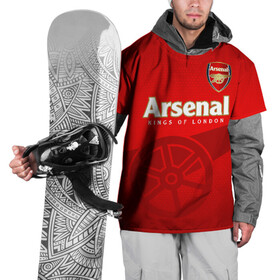 Накидка на куртку 3D с принтом Arsenal в Екатеринбурге, 100% полиэстер |  | arsenal | arsenal fc | the gunners | английский клуб | арсенал | лондон | лондонский арсенал | премьер лига | футбол | футболист | футбольный клуб