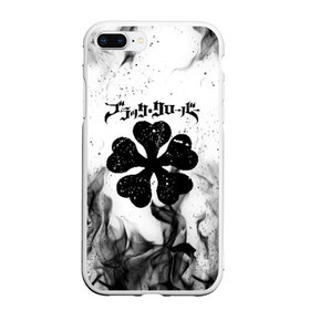 Чехол для iPhone 7Plus/8 Plus матовый с принтом ЧЁРНЫЙ КЛЕВЕР BLACK CLOVER в Екатеринбурге, Силикон | Область печати: задняя сторона чехла, без боковых панелей | asta | black bull | black clover | bull | clover | аста | бык | клевер | чёрный бык | чёрный клевер