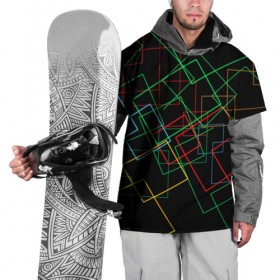 Накидка на куртку 3D с принтом Линейная Абстракция в Екатеринбурге, 100% полиэстер |  | Тематика изображения на принте: абстракция | линейная абстракция | линии | минимализм