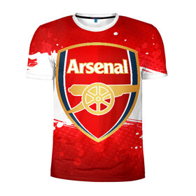 Мужская футболка 3D спортивная с принтом Arsenal в Екатеринбурге, 100% полиэстер с улучшенными характеристиками | приталенный силуэт, круглая горловина, широкие плечи, сужается к линии бедра | arsenal | arsenal fc | the gunners | английский клуб | арсенал | лондон | лондонский арсенал | премьер лига | футбол | футболист | футбольный клуб