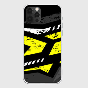 Чехол для iPhone 12 Pro Max с принтом Black Yellow в Екатеринбурге, Силикон |  | texture | абстракция | граффити | краски | линии | текстура | уличный стиль | яркая