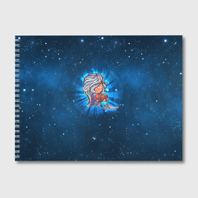 Альбом для рисования с принтом Водолей в Екатеринбурге, 100% бумага
 | матовая бумага, плотность 200 мг. | вселенная | гороскоп | знаки зодиака | зодиак | космос | медитация | планеты