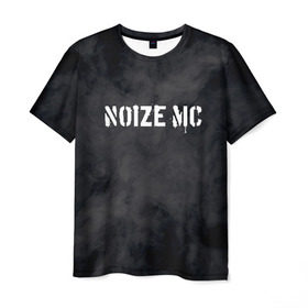 Мужская футболка 3D с принтом NOIZE MC в Екатеринбурге, 100% полиэфир | прямой крой, круглый вырез горловины, длина до линии бедер | noize mc