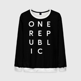 Мужской свитшот 3D с принтом One Republic (+спина) в Екатеринбурге, 100% полиэстер с мягким внутренним слоем | круглый вырез горловины, мягкая резинка на манжетах и поясе, свободная посадка по фигуре | one republic | уан репаблик