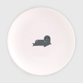 Тарелка с принтом Миленький тюлень в Екатеринбурге, фарфор | диаметр - 210 мм
диаметр для нанесения принта - 120 мм | животные | карикатура | милота | тюлень | тюленьчик