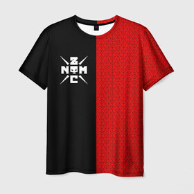 Мужская футболка 3D с принтом Noize MC в Екатеринбурге, 100% полиэфир | прямой крой, круглый вырез горловины, длина до линии бедер | noize mc | noize mc 2019 | noize mc мерч | noize mc тексты | нойз мс