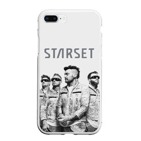 Чехол для iPhone 7Plus/8 Plus матовый с принтом Starset Band в Екатеринбурге, Силикон | Область печати: задняя сторона чехла, без боковых панелей | logo | rock | starset | лого | рок | старсет