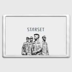 Магнит 45*70 с принтом Starset Band в Екатеринбурге, Пластик | Размер: 78*52 мм; Размер печати: 70*45 | logo | rock | starset | лого | рок | старсет