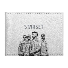 Обложка для студенческого билета с принтом Starset Band в Екатеринбурге, натуральная кожа | Размер: 11*8 см; Печать на всей внешней стороне | logo | rock | starset | лого | рок | старсет