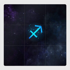 Магнитный плакат 3Х3 с принтом Стрелец в Екатеринбурге, Полимерный материал с магнитным слоем | 9 деталей размером 9*9 см | вселенная | гороскоп | знаки зодиака | зодиак | космос | медитация | планеты
