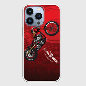 Чехол для iPhone 13 Pro с принтом Vintage chopper motorcycle в Екатеринбурге,  |  | bike | crash | drift | extreme | jawa | motor cycle | motorbike | motorcycle | race | racing | rally | turbo | автомобил | быстрый | классика | мотоцикл | скремблер | экстрим