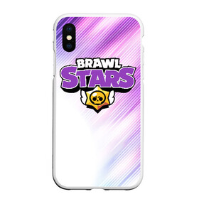 Чехол для iPhone XS Max матовый с принтом Brawl Stars в Екатеринбурге, Силикон | Область печати: задняя сторона чехла, без боковых панелей | brawl | bs | fails | leon | stars | supercell | tick | бой | босс | бравл | броубол | бс | герои | драка | звезд | осада | сейф | старс | цель