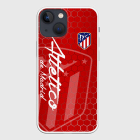 Чехол для iPhone 13 mini с принтом Атлетико Мадрид в Екатеринбурге,  |  | atletico | club atletico de madrid | атлетико | атлетико мадрид | мадридский атлетико | форма | футбол | футболист | футбольный клуб