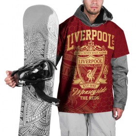 Накидка на куртку 3D с принтом Ливерпуль в Екатеринбурге, 100% полиэстер |  | liverpool | liverpool fc | ynwa | you never walk alone | ливерпуль | фан ливерпуля | фанатская | футбол | футболист | футбольный клуб | энфильд