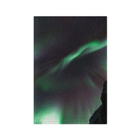 Обложка для паспорта матовая кожа с принтом Северное сияние в Екатеринбурге, натуральная матовая кожа | размер 19,3 х 13,7 см; прозрачные пластиковые крепления | звезда | звездное | звезды | космический | космос | космосе | небо | север | северное | сияние | сиянием | сияния