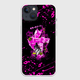 Чехол для iPhone 13 с принтом KILLER QUEEN розовые кляксы в Екатеринбурге,  |  | adventure | jojo | jojo s bizarre | jojo’s bizarre adventure | killer queen | аниме | джоджо | манга | невероятные приключения джоджо