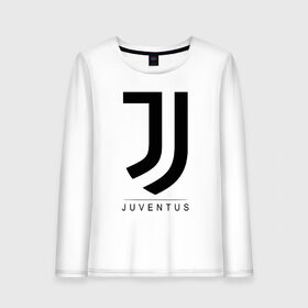 Женский лонгслив хлопок с принтом JUVENTUS в Екатеринбурге, 100% хлопок |  | cr7 | juve | juventus | ronaldo | роналдо | ювентус