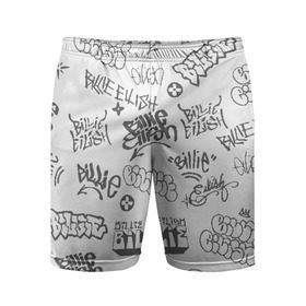 Мужские шорты 3D спортивные с принтом Billie Eilish Graffiti Gray в Екатеринбурге,  |  | billie | eilish | graffiti | grunge | айлиш | беляш | беляшик | билли | биляш | граффити | татуировки