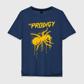 Мужская футболка хлопок Oversize с принтом THE PRODIGY в Екатеринбурге, 100% хлопок | свободный крой, круглый ворот, “спинка” длиннее передней части | prodigy | the prodigy