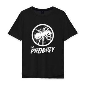 Мужская футболка хлопок Oversize с принтом THE PRODIGY в Екатеринбурге, 100% хлопок | свободный крой, круглый ворот, “спинка” длиннее передней части | prodigy | the prodigy
