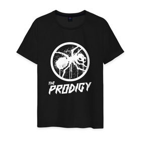 Мужская футболка хлопок с принтом THE PRODIGY в Екатеринбурге, 100% хлопок | прямой крой, круглый вырез горловины, длина до линии бедер, слегка спущенное плечо. | prodigy | the prodigy