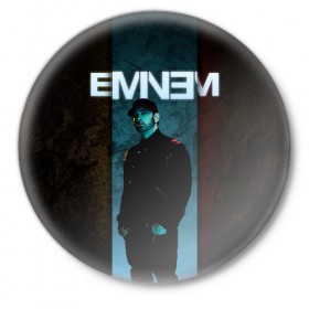 Значок с принтом Eminem в Екатеринбурге,  металл | круглая форма, металлическая застежка в виде булавки | emenem | eminem | hip hop | hiphop | kamikaze | marshal mathers | marshall | marshall mathers | rap | rap god | revival | slim shadi | slim shady | venom | еминем | олдскул | реп | рэп | хипхоп | эминем