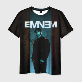 Мужская футболка 3D с принтом Eminem в Екатеринбурге, 100% полиэфир | прямой крой, круглый вырез горловины, длина до линии бедер | emenem | eminem | hip hop | hiphop | kamikaze | marshal mathers | marshall | marshall mathers | rap | rap god | revival | slim shadi | slim shady | venom | еминем | олдскул | реп | рэп | хипхоп | эминем