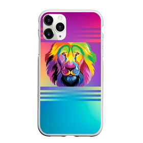 Чехол для iPhone 11 Pro Max матовый с принтом Радужный лев в Екатеринбурге, Силикон |  | абстракция | африка | градиент | грива | животное | зверь | зодиак | клетка | король | лещенко | львица | переход | прайд | радуга | разноцветный | рык | сафари | тигр | хищник | царь | цвет