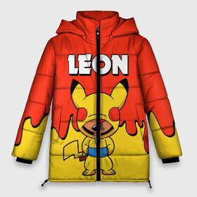 Женская зимняя куртка 3D с принтом Brawl Stars Leon Pikachu в Екатеринбурге, верх — 100% полиэстер; подкладка — 100% полиэстер; утеплитель — 100% полиэстер | длина ниже бедра, силуэт Оверсайз. Есть воротник-стойка, отстегивающийся капюшон и ветрозащитная планка. 

Боковые карманы с листочкой на кнопках и внутренний карман на молнии | brawl stars | pikachu | взлом brawl stars | леон brawl stars | пикачу | сервера brawl stars | скачать brawl stars | скачать бесплатно brawl stars
