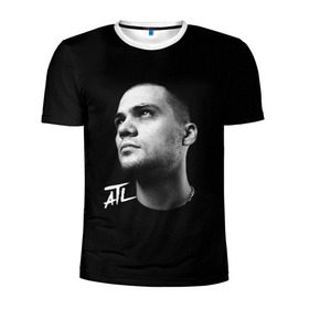 Мужская футболка 3D спортивная с принтом ATL ACIDHOUZE в Екатеринбурге, 100% полиэстер с улучшенными характеристиками | приталенный силуэт, круглая горловина, широкие плечи, сужается к линии бедра | 