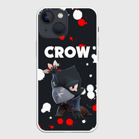 Чехол для iPhone 13 mini с принтом BRAWL STARS CROW в Екатеринбурге,  |  | android | brawl stars | colt | crow | games | leon | penny | poco. | shelly | spike | wanted | брав | бравл старс | звезды | игры | мобильные игры | старс