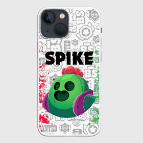 Чехол для iPhone 13 mini с принтом BRAWL STARS SPIKE в Екатеринбурге,  |  | android | brawl stars | colt | crow | games | leon | penny | poco. | shelly | spike | wanted | брав | бравл старс | звезды | игры | мобильные игры | старс