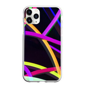 Чехол для iPhone 11 Pro матовый с принтом Светящиеся полосы в Екатеринбурге, Силикон |  | Тематика изображения на принте: abstract | neon | абстрактно | абстрактный | абстракция | линии | неон | неонка | неоновая | неоновые | неоновый | полоски | полосы | разноцветные | светящиеся | цветные