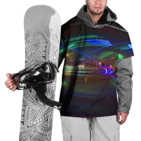 Накидка на куртку 3D с принтом Neon в Екатеринбурге, 100% полиэстер |  | neon | город | города | городе | городом | городской | неон | неонка | неоновые | неоновый | свет | светящиеся | светящийся | светящимся