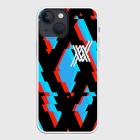 Чехол для iPhone 13 mini с принтом two XX blue в Екатеринбурге,  |  | 02 | anime | darling in the franxx | hiro | manga | zero two | аниме | ахегао | любимый во франксе | манга | милый во франксе | ноль два | хиро