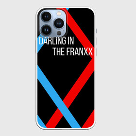 Чехол для iPhone 13 Pro Max с принтом two XX blue red в Екатеринбурге,  |  | 02 | anime | darling in the franxx | hiro | manga | zero two | аниме | ахегао | любимый во франксе | манга | милый во франксе | ноль два | хиро