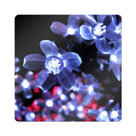 Магнит виниловый Квадрат с принтом Светящиеся цветы в Екатеринбурге, полимерный материал с магнитным слоем | размер 9*9 см, закругленные углы | lights | огни | светящиеся | светящийся | светящимся | светящихся | стекло | стеклянные | хрусталь | хрустальные | цвет | цветки | цветок | цветочки | цветы