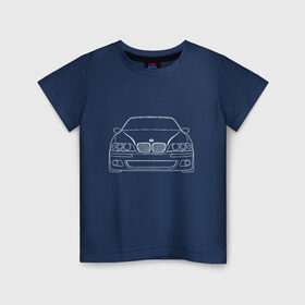 Детская футболка хлопок с принтом BMW в Екатеринбурге, 100% хлопок | круглый вырез горловины, полуприлегающий силуэт, длина до линии бедер | auto | bmw | mercedes | авто | автомобиль | бимер | бмв | бумер | бэмер | дрифт | машина | машины | мерс | мерседес | тачка | тачки