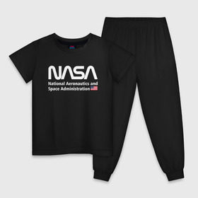 Детская пижама хлопок с принтом NASA в Екатеринбурге, 100% хлопок |  брюки и футболка прямого кроя, без карманов, на брюках мягкая резинка на поясе и по низу штанин
 | Тематика изображения на принте: alien | area 51 | nasa | space x | ufo | америка | американский | астронавт | звезды | земля | зона 51 | инопланетянин | космонавт | космос | луна | марс | наса | нло | планета | пришельцы | ракета | роскосмос | созвездие