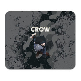 Коврик для мышки прямоугольный с принтом Brawl Stars CROW в Екатеринбурге, натуральный каучук | размер 230 х 185 мм; запечатка лицевой стороны | brawl | brawl stars | crow | leon | stars | бравл | бравл старс | браво старс | игра | компьютерная | кров | леон | онлайн | старс
