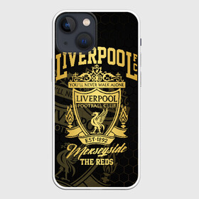 Чехол для iPhone 13 mini с принтом Ливерпуль в Екатеринбурге,  |  | liverpool | liverpool fc | ynwa | you never walk alone | ливерпуль | фан ливерпуля | фанатская | футбол | футболист | футбольный клуб | энфильд