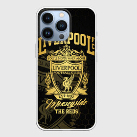 Чехол для iPhone 13 Pro с принтом Ливерпуль в Екатеринбурге,  |  | Тематика изображения на принте: liverpool | liverpool fc | ynwa | you never walk alone | ливерпуль | фан ливерпуля | фанатская | футбол | футболист | футбольный клуб | энфильд