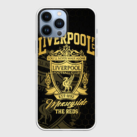 Чехол для iPhone 13 Pro Max с принтом Ливерпуль в Екатеринбурге,  |  | Тематика изображения на принте: liverpool | liverpool fc | ynwa | you never walk alone | ливерпуль | фан ливерпуля | фанатская | футбол | футболист | футбольный клуб | энфильд