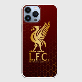 Чехол для iPhone 13 Pro Max с принтом LIVERPOOL в Екатеринбурге,  |  | Тематика изображения на принте: lfc | liverpool | sport | ynwa | ливерпуль | лфк | спорт