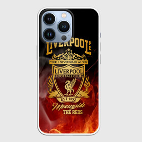 Чехол для iPhone 13 Pro с принтом LIVERPOOL в Екатеринбурге,  |  | Тематика изображения на принте: lfc | liverpool | sport | ynwa | ливерпуль | лфк | спорт