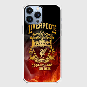 Чехол для iPhone 13 Pro Max с принтом LIVERPOOL в Екатеринбурге,  |  | Тематика изображения на принте: lfc | liverpool | sport | ynwa | ливерпуль | лфк | спорт